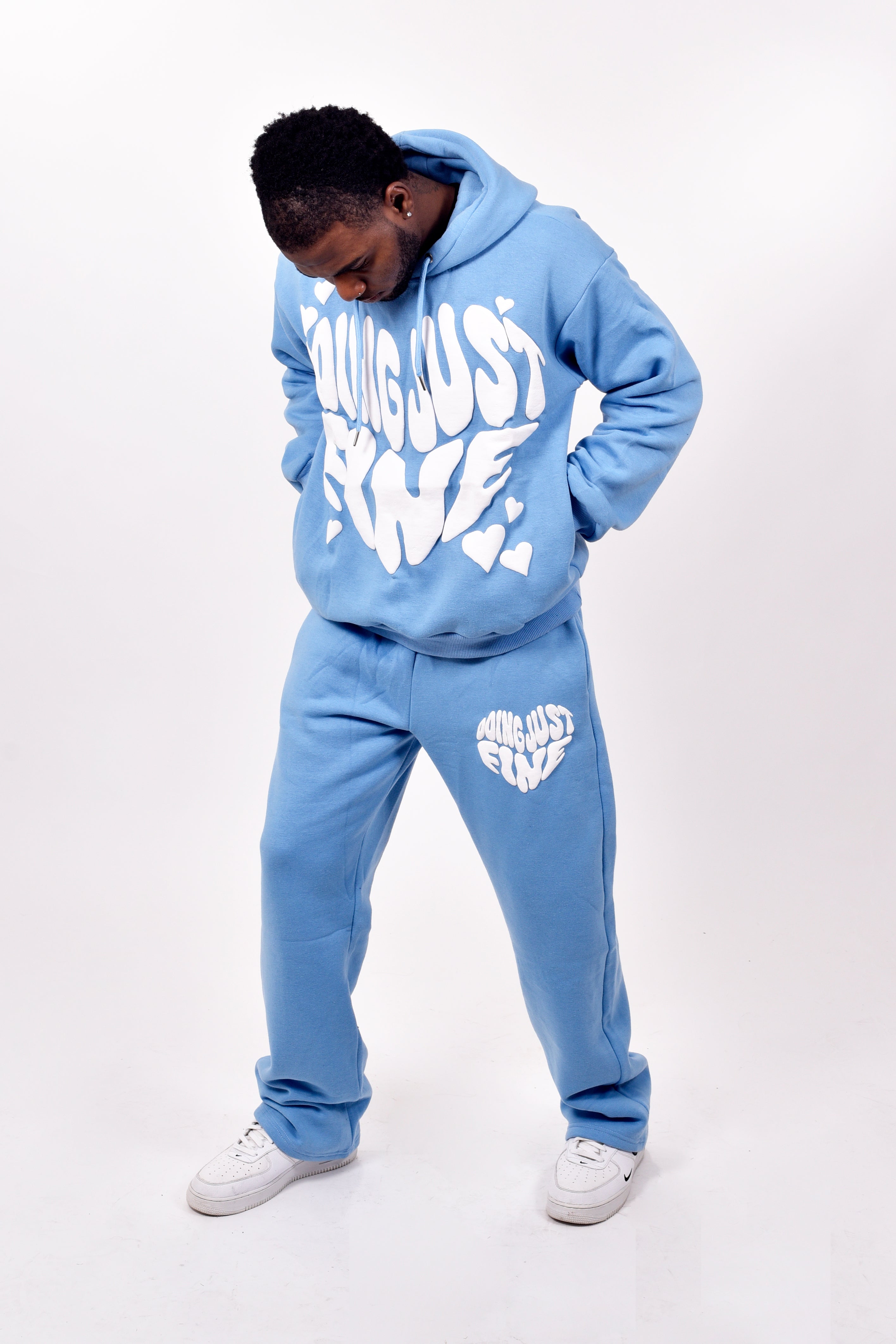 DOING JUST FINE FULL SWEATSUIT (BLUE)