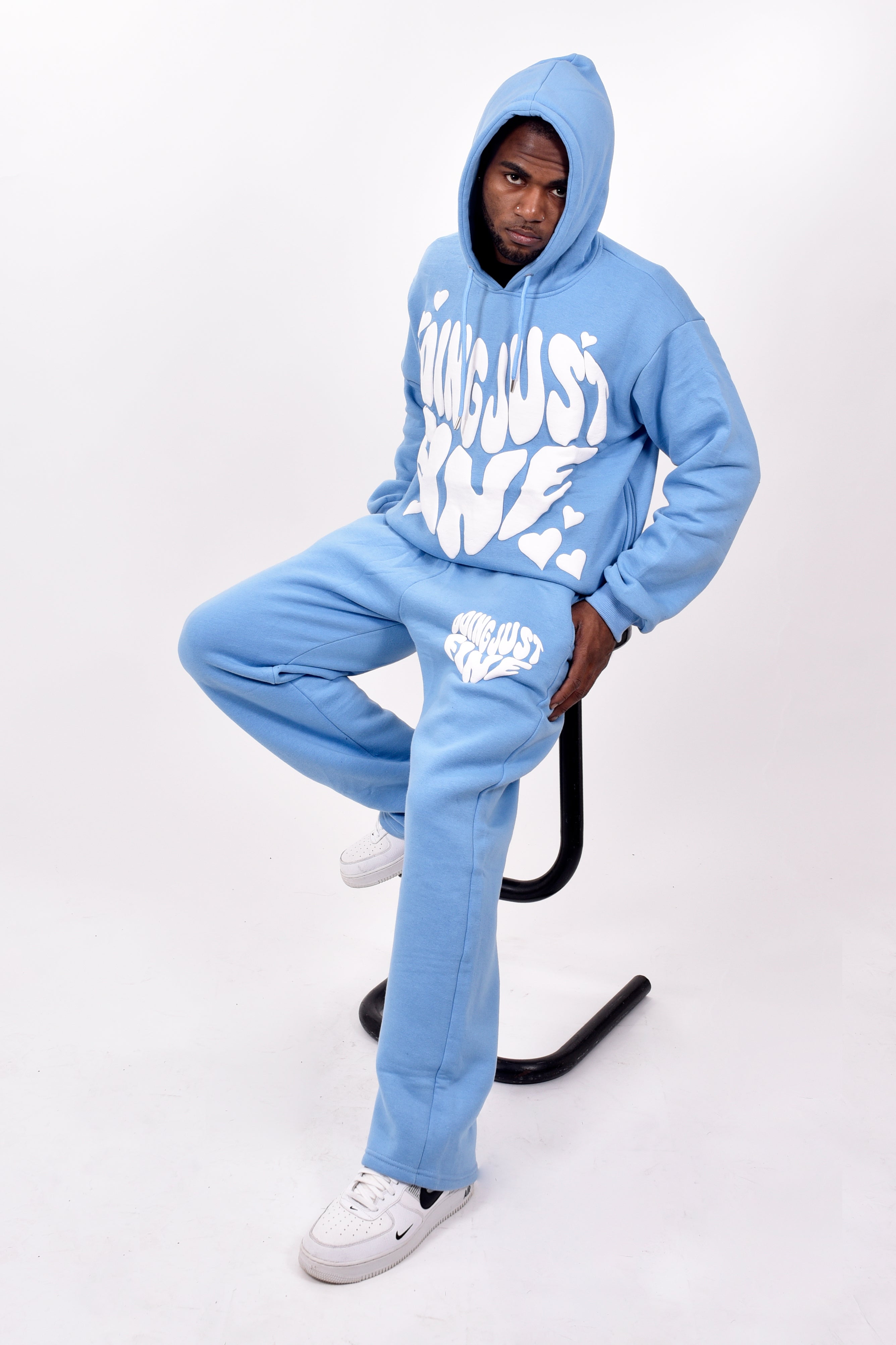 DOING JUST FINE FULL SWEATSUIT (BLUE)