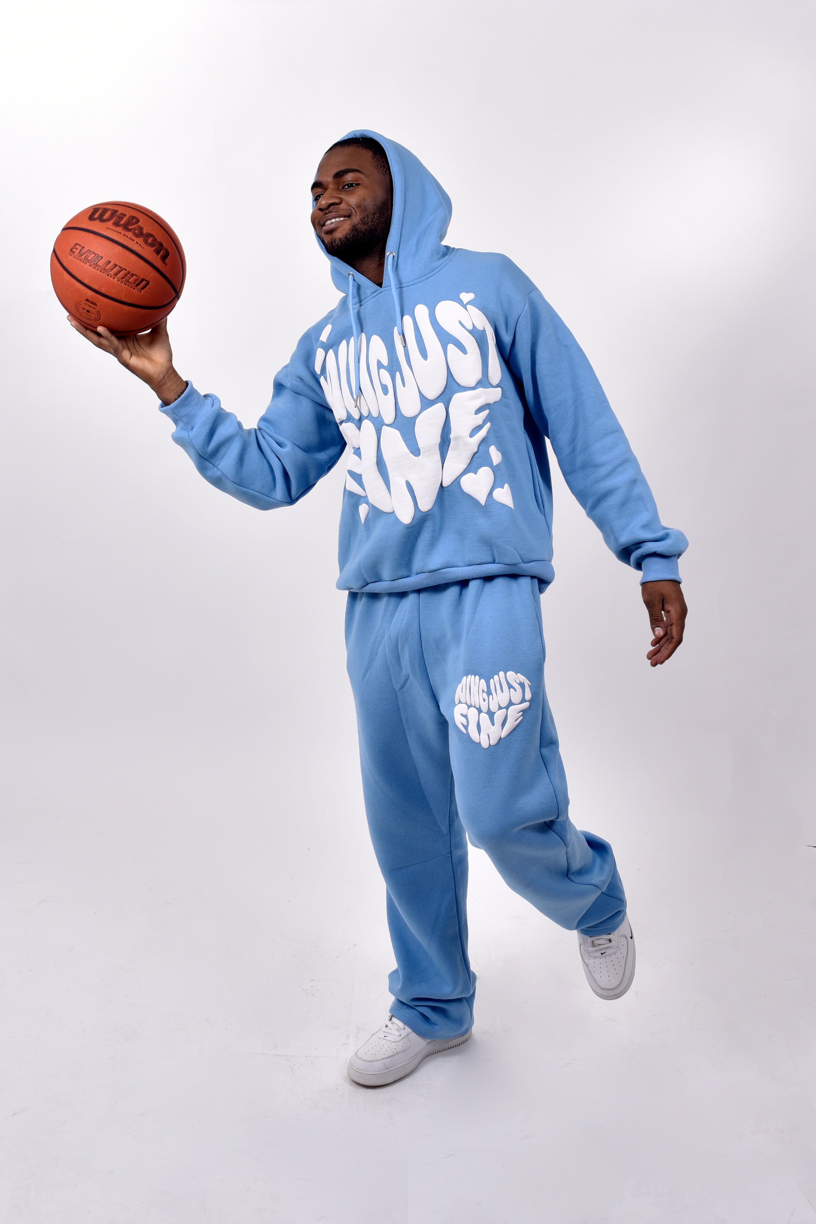 DOING JUST FINE FULL SWEATSUIT (BLUE)