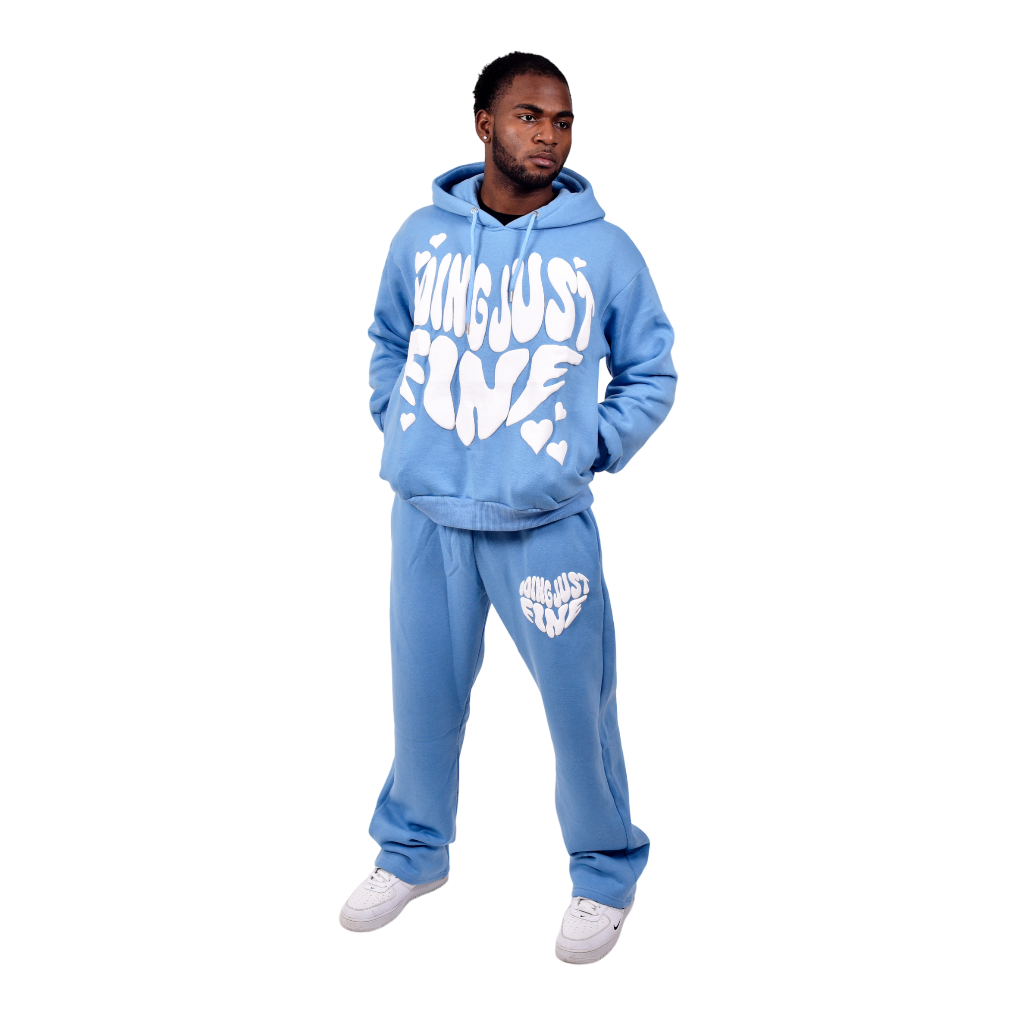 DOING JUST FINE FULL SWEATSUIT (BLUE)